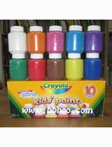 美国Crayola绘儿乐10色可水洗幼儿颜料（54-1205）  