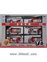 合金珍藏版车模6辆（消防系列） 